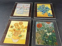 4 drukjes van gogh ingelijst - afbeelding 1 van  5