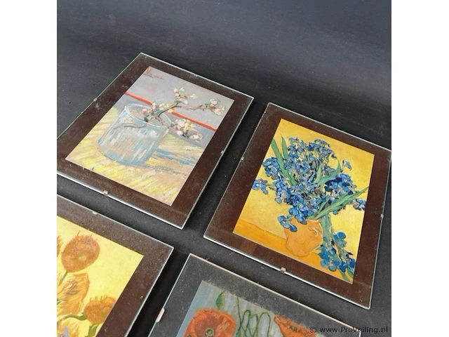 4 drukjes van gogh ingelijst - afbeelding 2 van  5