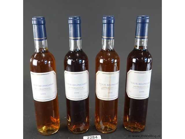 4 flessen tour bélingard monbazillac uit 1995 - afbeelding 1 van  5