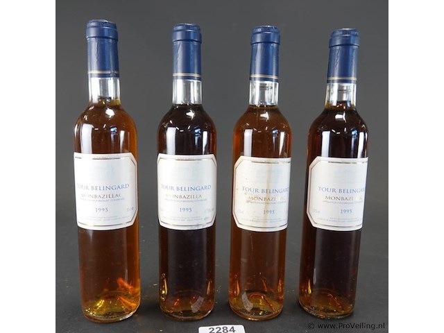 4 flessen tour bélingard monbazillac uit 1995 - afbeelding 2 van  5