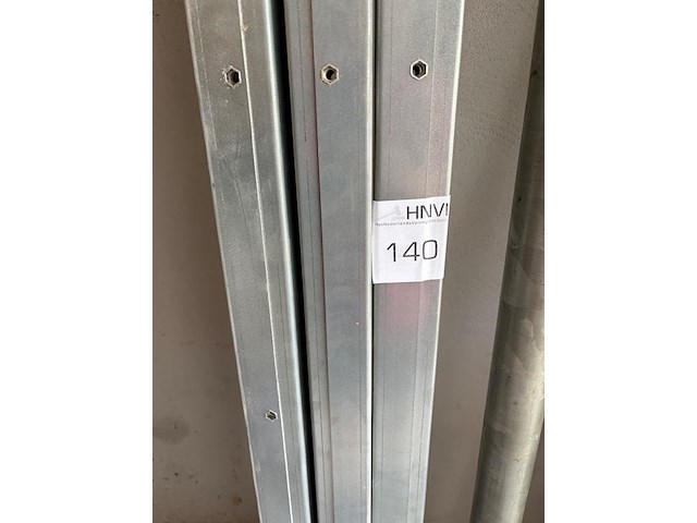 4 gegalvaniseerde palen 6 x 6 cm, 2,7 m - afbeelding 2 van  2