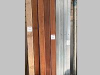 4 hardhouten palen 8,5 x 8,5 cm, 2,7 m - afbeelding 1 van  2