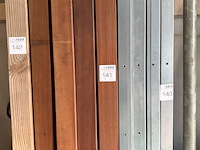 4 hardhouten palen 8,5 x 8,5 cm, 2,7 m - afbeelding 2 van  2