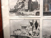 4 historische gravures van medemblik uit 1726, getekend door cornelis pronk en gegraveerd door hendrik spilman - afbeelding 3 van  5