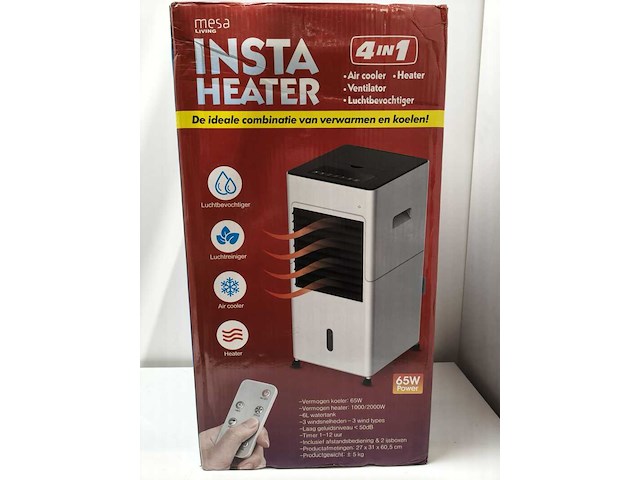 4 in 1 aircooler/heater/ventilator en bevochtiger, mesa living - afbeelding 1 van  5