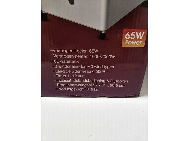 4 in 1 aircooler/heater/ventilator en bevochtiger, mesa living - afbeelding 2 van  5