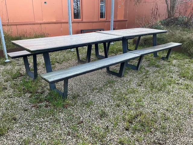 4 jahreszeiten gartenmöbel picknicktafel (5x) - afbeelding 4 van  9