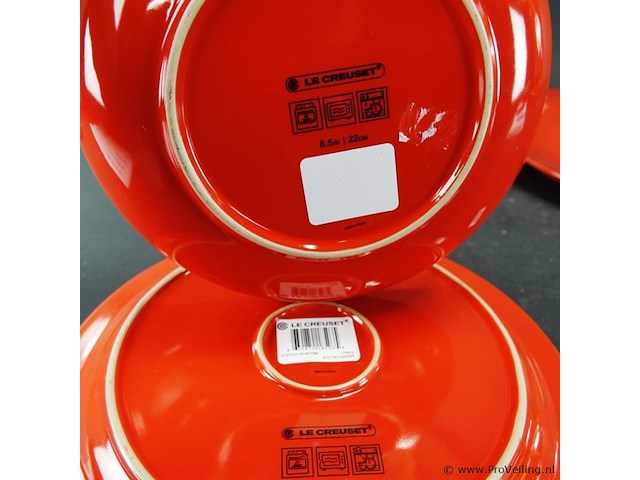 4 le creuset faitout stoneware schalen/borden - afbeelding 5 van  5