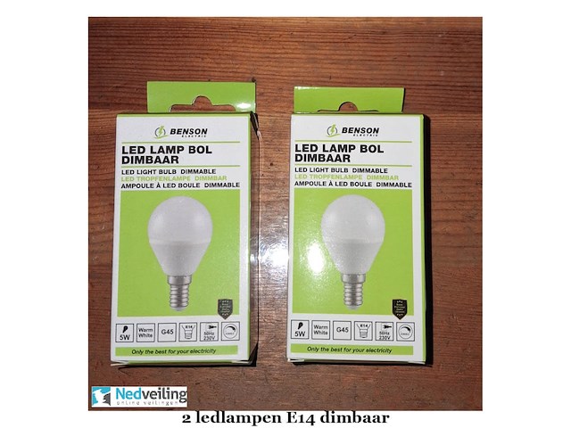 4 ledlampen bol dimbaar e14 220v-5w - afbeelding 1 van  3