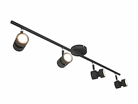 4-lichts spot met dimbaar gu10 licht, steinhauer, natasja 7904zw, zwart, 2026