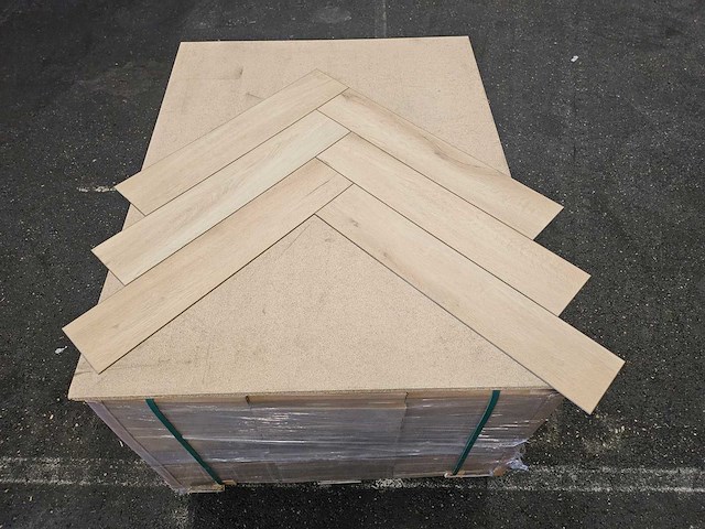 4 m2 pvc dryback visgraat - 730 x 146 x 2,5 mm - afbeelding 3 van  3