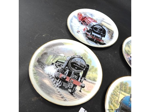 4 majesty of steam engels porseleinen borden - afbeelding 2 van  5