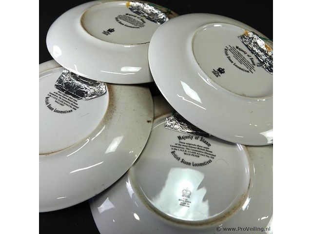 4 majesty of steam engels porseleinen borden - afbeelding 5 van  5