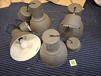 4 metalen hanglampen diameter 23 cm - afbeelding 3 van  3