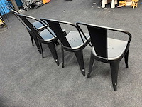 4 nieuwe zwarte stoelen - afbeelding 2 van  3