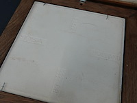 4 oude tegels in houten lijsten - afbeelding 5 van  5