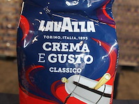 4 pakken koffiebonen lavazza gusto 1 kg. tht 12-2024. - afbeelding 2 van  2