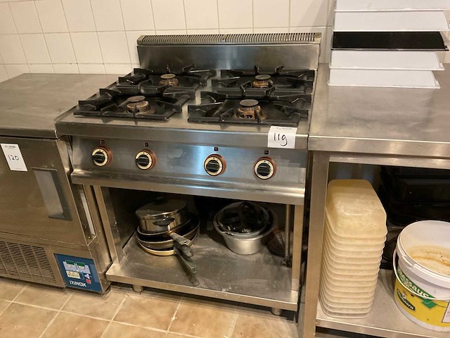 4-pits gasfornuis - afbeelding 1 van  4