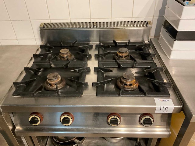 4-pits gasfornuis - afbeelding 3 van  4