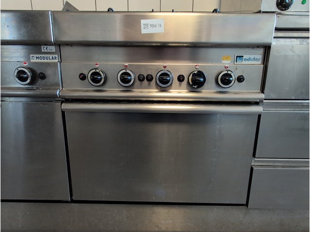 4-pits kooktoestel met oven, modular - afbeelding 5 van  6