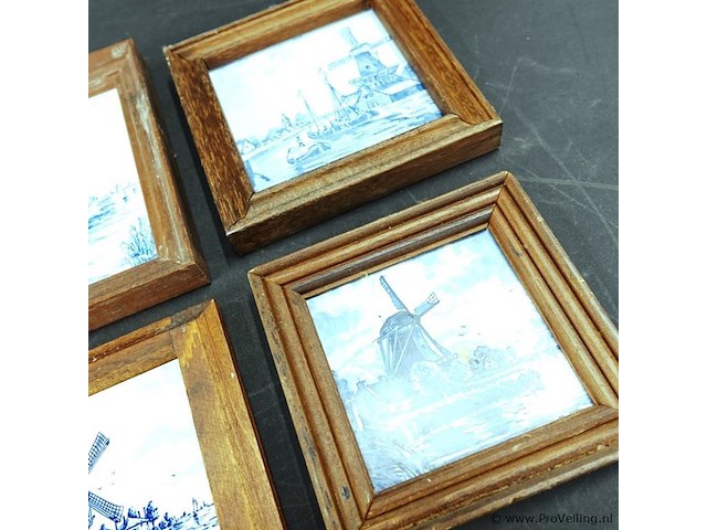 4 porseleinen tegels - afbeelding 3 van  5