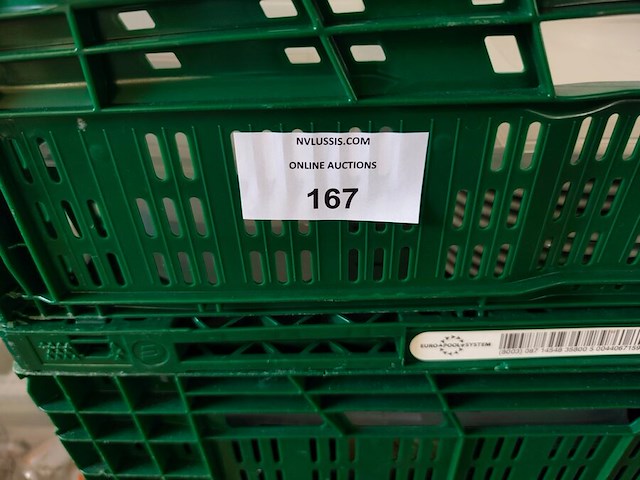 4 pvc bakken gevuld met porseleinen servies w.o. borden en kommen , partij bier-, wijn- en frisdrankglazen (12,21) - afbeelding 2 van  15
