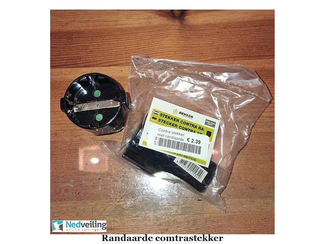 4 randaarde contra stekker zwart (doos t) - afbeelding 3 van  3