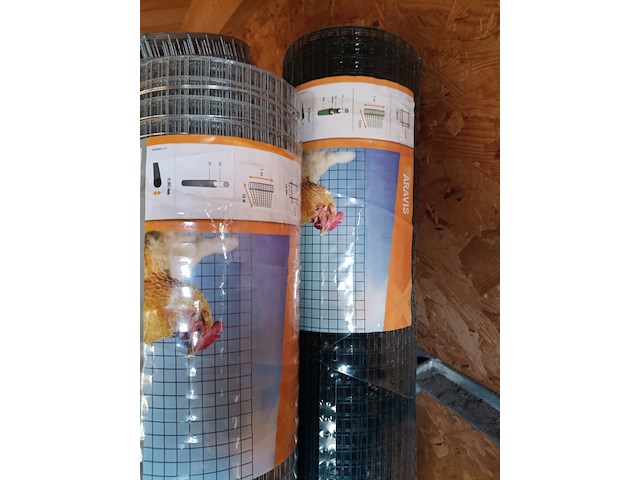 4 rollen vierkant verzinkt gaas - afbeelding 2 van  4