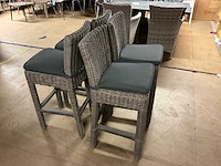 4 seasons outdoor barstoel (4x) - afbeelding 3 van  5