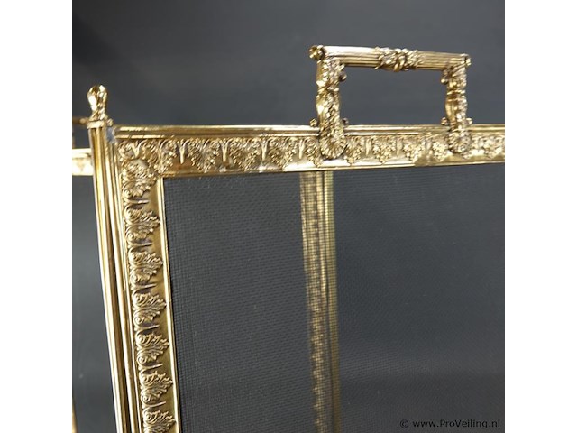 4 slag koperen haardscherm - afbeelding 4 van  5