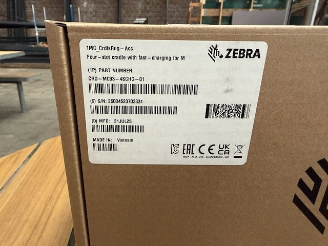 4-slots oplaadstation voor zebra mc93 zebra - afbeelding 8 van  9
