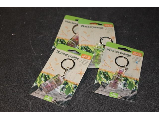 4 stuks kleie sleutelhangers waterpas in a8 - afbeelding 1 van  3