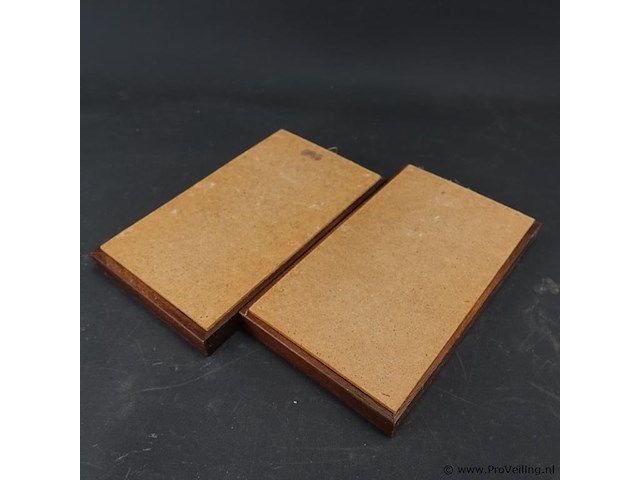 4 tegels in 2 houten lijsten - afbeelding 5 van  5
