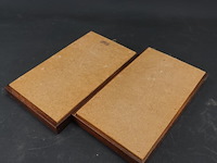 4 tegels in 2 houten lijsten - afbeelding 5 van  5