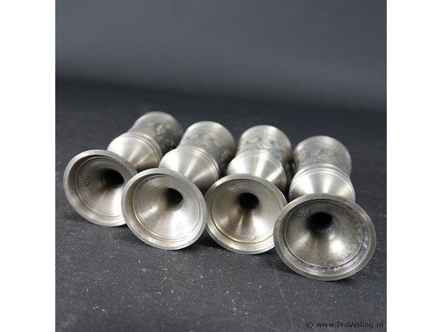 4 tinnen kelkglaasjes - afbeelding 5 van  5