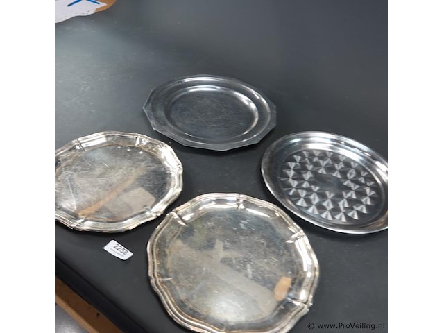 4 verzilverde schalen - afbeelding 2 van  5
