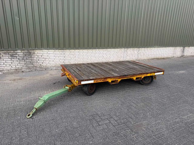 4-wiel gestuurde intern transportaanhanger – 4.500 kg – volrubber - afbeelding 2 van  11