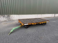 4-wiel gestuurde intern transportaanhanger – 4.500 kg – volrubber - afbeelding 2 van  11