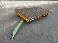 4-wiel gestuurde intern transportaanhanger – 4.500 kg – volrubber - afbeelding 10 van  11