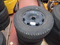 4 winterbanden continental met velg winter contact ts870 185/65 r 15 88t - afbeelding 2 van  6