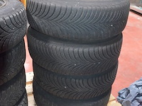 4 winterbanden michelin met velg alpin 5 195/65r15 91t - afbeelding 1 van  6
