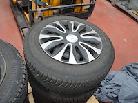 4 winterbanden michelin met velg alpin 5 195/65r15 91t - afbeelding 4 van  6