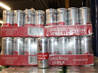 4 x 12 blikken captain morgan spiced gold & cola 0,25cl. tht 11-2025. bod inclusief statiegeldwaarde van 7,... - afbeelding 1 van  2