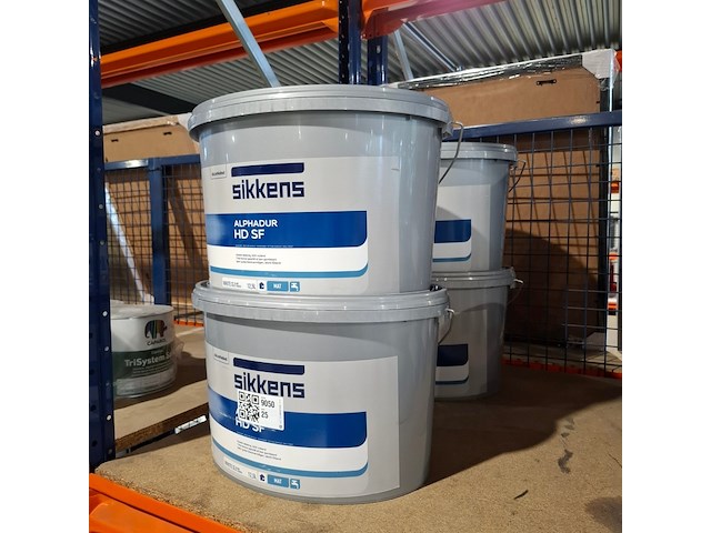 4 x 12,5 liter latex, sikkens, alphadur, wit - afbeelding 1 van  5