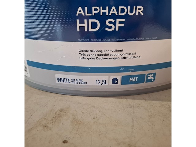 4 x 12,5 liter latex, sikkens, alphadur, wit - afbeelding 3 van  5