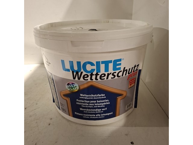 4 x 12l buitenlatex lucite, wit - afbeelding 2 van  5