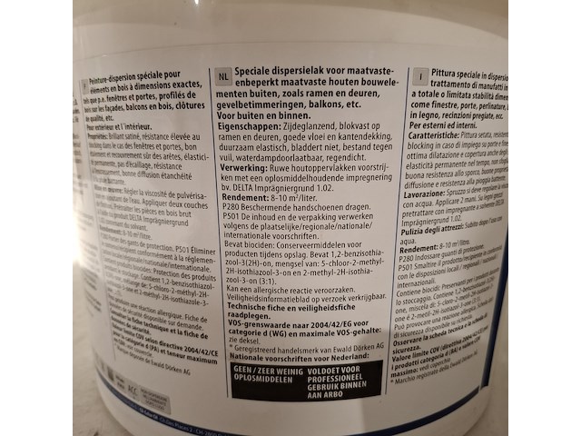 4 x 12l buitenlatex lucite, wit - afbeelding 4 van  5