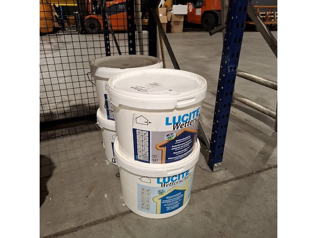 4 x 12l buitenlatex ral 9010 lucite - afbeelding 1 van  4