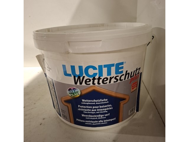 4 x 12l buitenlatex ral 9010 lucite - afbeelding 2 van  4
