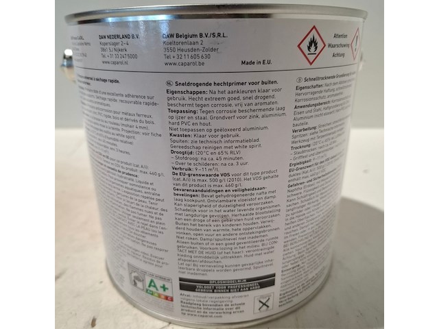 4 x 2,5 liter caparol allgrund, wit - afbeelding 3 van  4